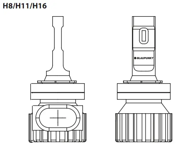 BLAUPUNKT HB4 12V Vehicle Lighting LED Headlamp-H8