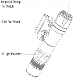 OLIGHT Odin IR Tactical Light --Tail