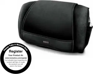 Homedics SP-50H Shiatsu + Vibration Massage Pillow with Heat