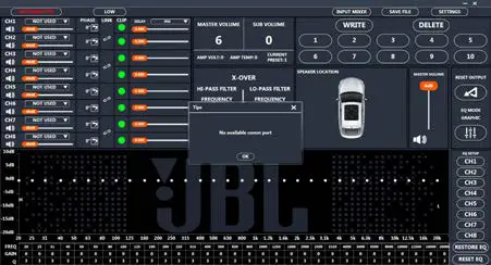 Connecting JBL DSP Amplifier-2