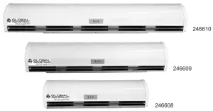 GLOBAL INDUSTRIAL 246610 Air Curtain with Remote Control