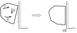GLOBAL INDUSTRIAL 246610 Air Curtain with Remote Control - INSTALLATION METHOD 4