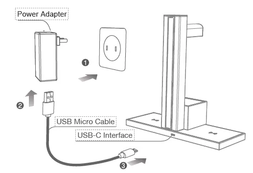 TRUMAN 85882 Dual Wireless Charger and Headphone Stand fig 3