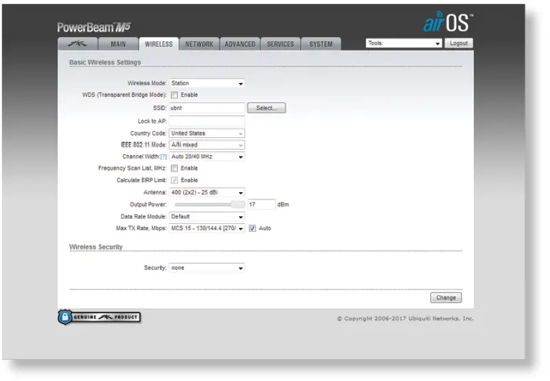 UBIQUITI NETWORKS PBE-M5-400 PowerBeam M5 25dBi High-Performance AirMax Bridge User Guide-25