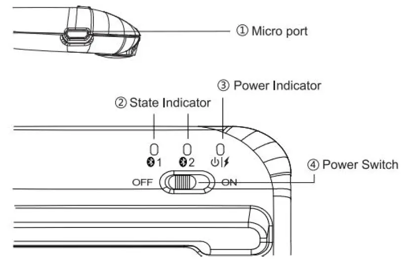 Shenzhen Hangshi Technology HB206 Bluetooth Keyboard-1