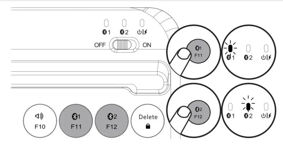 Shenzhen Hangshi Technology HB206 Bluetooth Keyboard-2