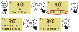 FM Menu Audio Setting