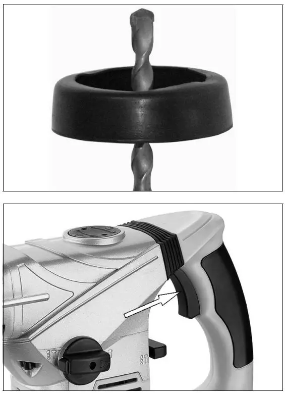 Clarke CON1500RDV Contractor Rotary Hammer Drill Instruction Manual - STARTING WORK