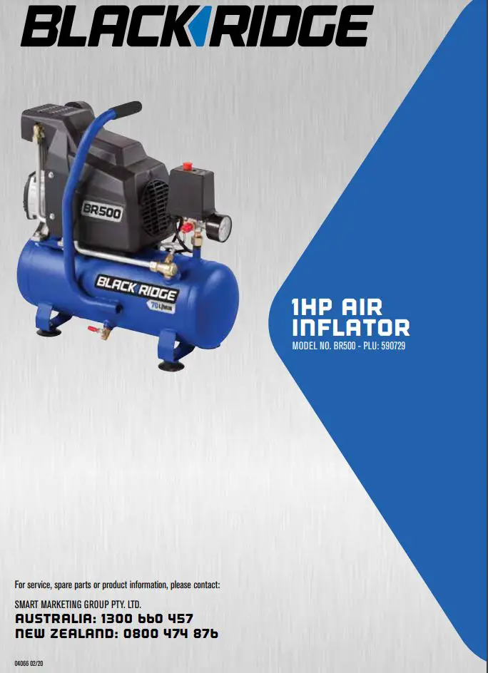 BLACK RIDGE 1HP Direct drive motor 8 Litre tank size Includes Nitto style fitting - Blackrivdge