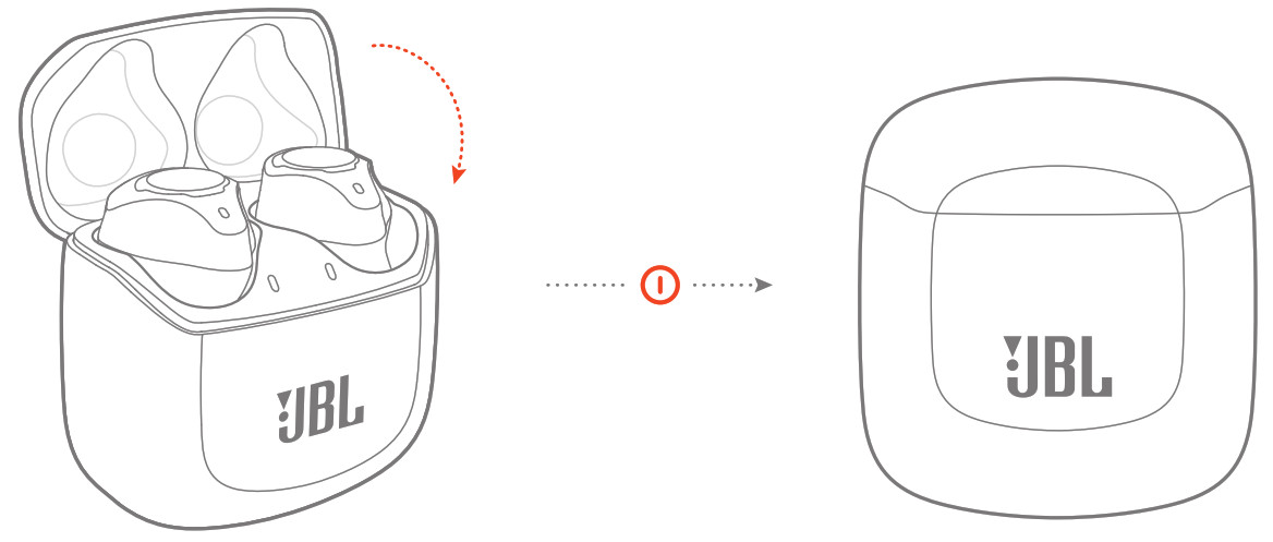 JBL Pro TWS True Wireless Noise Cancelling Earbuds - Power off