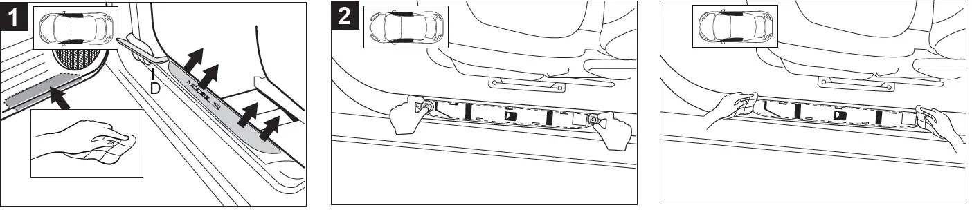 TESLA S LED Sill Cover Strips-2