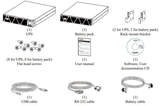 Schneider Electric SRVS6KRIRK Easy UPS On-Line 6000VA SRVS Series Rack - Package