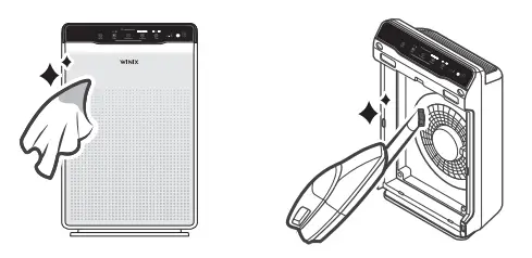 WINIX C535 Air Purifier - Cleaning the Exterior