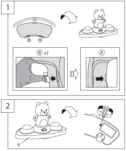ingenuity 12903-MEES Spring and Sprout 2-in-1 Activity Jumper and Table First Forest-16