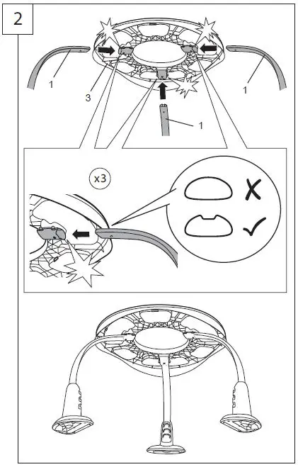 ingenuity 12903-MEES Spring and Sprout 2-in-1 Activity Jumper and Table First Forest-7