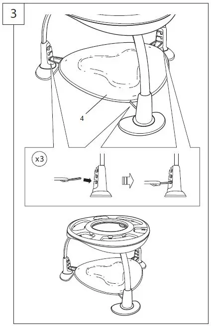 ingenuity 12903-MEES Spring and Sprout 2-in-1 Activity Jumper and Table First Forest-8
