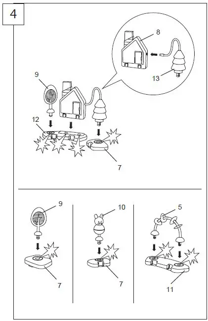 ingenuity 12903-MEES Spring and Sprout 2-in-1 Activity Jumper and Table First Forest-9