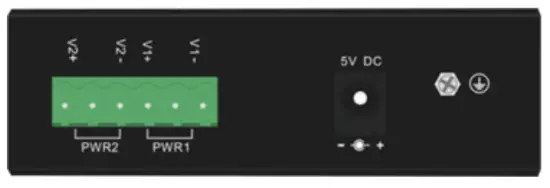 CLEERLINE SSF DIN 48V PS 60W Industrial Power Supply - Top Panel View