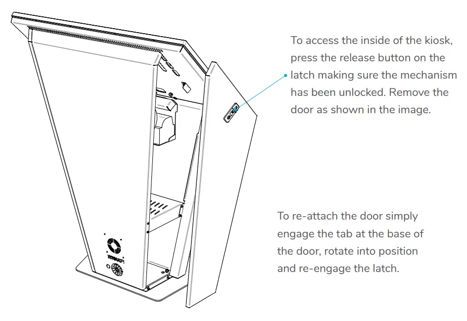 INTOUCH KIO430L SLIM 32 Inch Touch Screen Kiosk Landscape - INTERNAL ACCESS