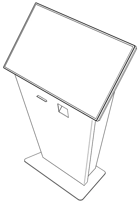 INTOUCH KIO430L SLIM 32 Inch Touch Screen Kiosk Landscape