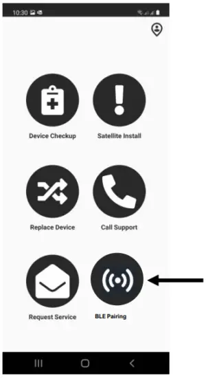 Installation of the device