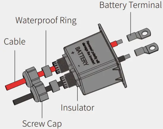 Battery wiring connection process