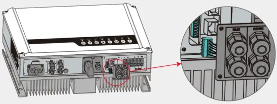Connect DRED terminal to the right position onto the inverter.