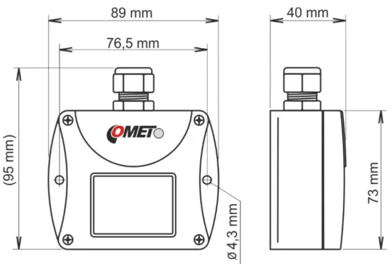 COMET T5140 CO2 Concentration Transmitter with 4 20 mA Output - fig5