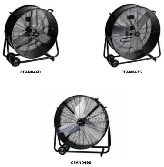 PEREL CFAN0460 Floor Fan