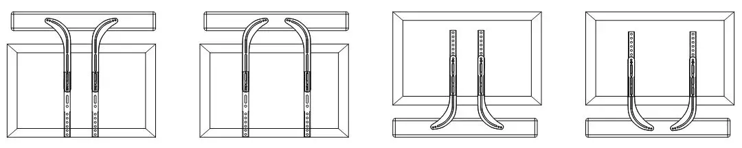 WALI Universal Soundbar Mount - Install With TV Mount 1
