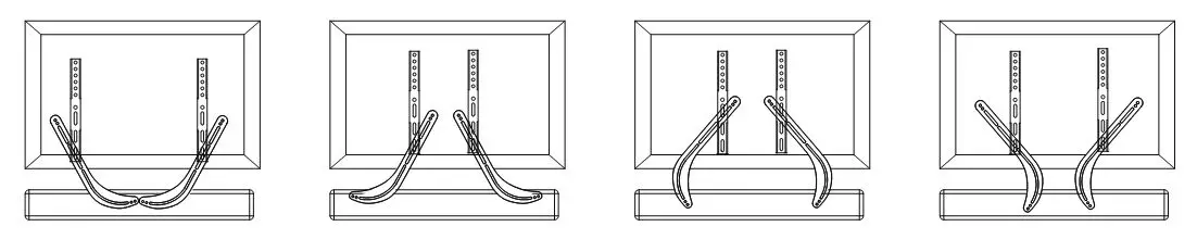 WALI Universal Soundbar Mount - Install With TV Mount 2