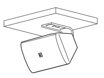 TOA F 1000B Wide Dispersion Speaker - Installation example
