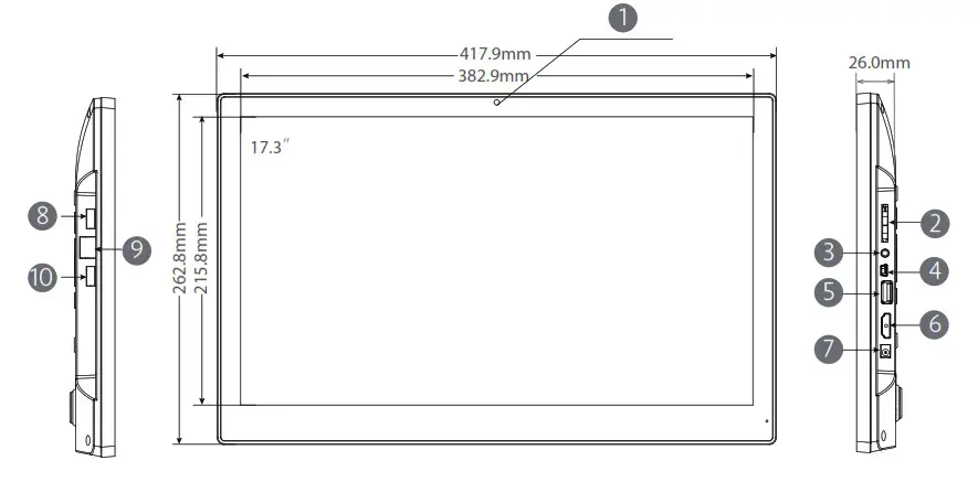 Idoc Holdings CUH02 Interactive Digital Signage - 17 3 Exterior Components 1