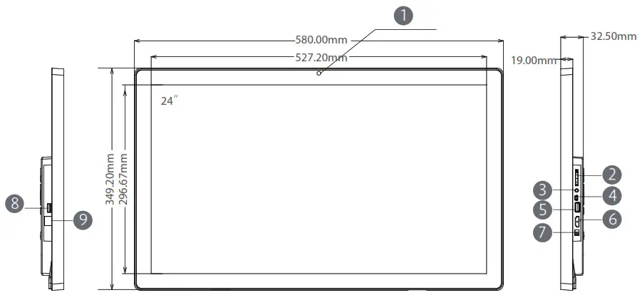 Idoc Holdings CUH02 Interactive Digital Signage - 24 Exterior Components 1