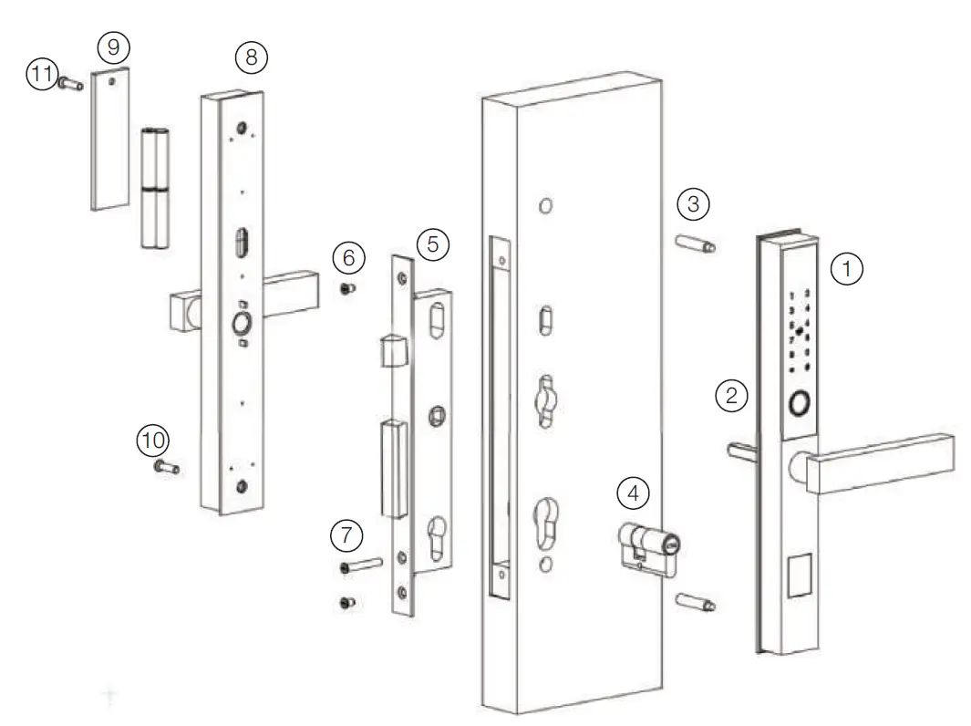 HAFELE DL6600 Digital door lock-FIG2