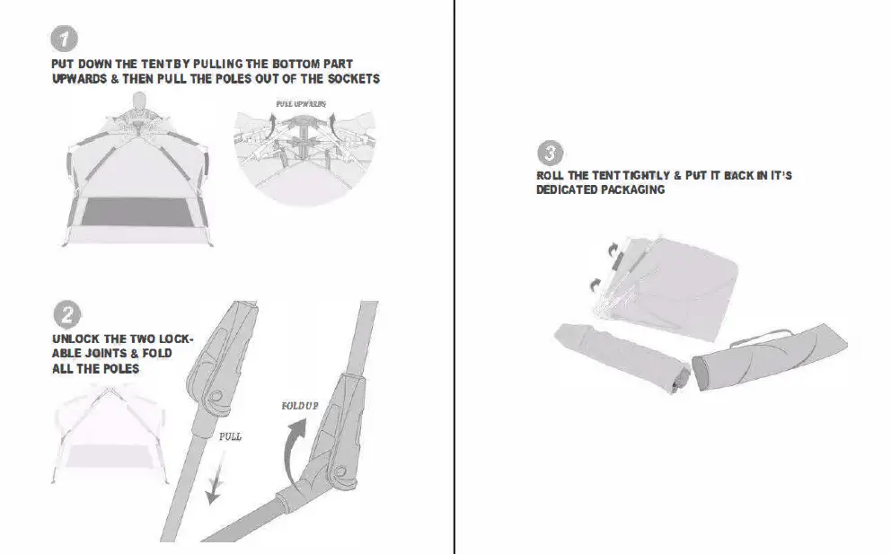 WhiteFang Deluxe XL Pop Up Beach Tent Sun Shade Shelter fig 2