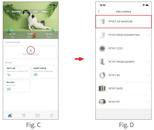 PETKIT P9201 Air Magicube Smart Odor Eliminator - app access 2