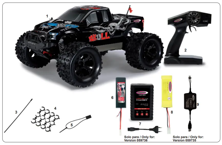 JAMARA-059735 EP-Skull-Monstertruck-2