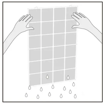 TCL Breeva Pro 700 Premium Air Purifier - Dry the pre-filter.