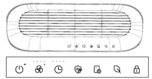 TCL Breeva Pro 700 Premium Air Purifier - User interface