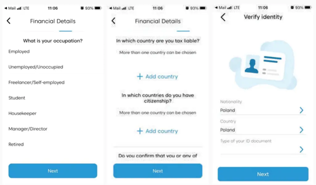 Provide iCard with additional personal data