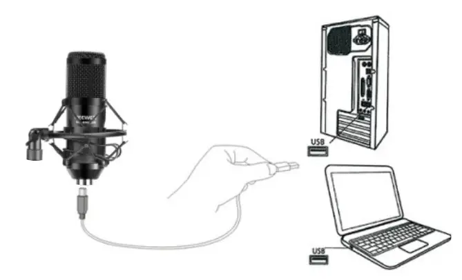 NEEWER NW 8000 USB USB Microphone Supercardioid Condenser Mic - Figure 2