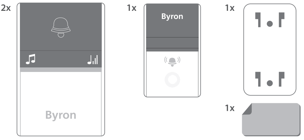 Byron DBY 23415UK Wireless Door Bell Set - 1