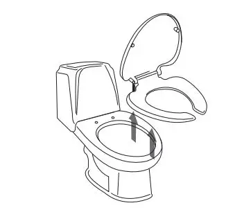 SmartBidet SB-3000 Electronic Bidet User Manual - Removing the existing seat and lid
