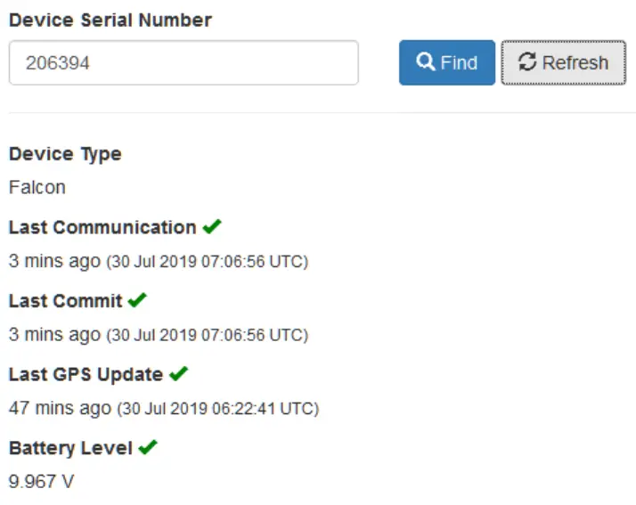 CalChip CONNECT SEN-000032-000 Digital Matter Falcon 4G Tracker - isplayed