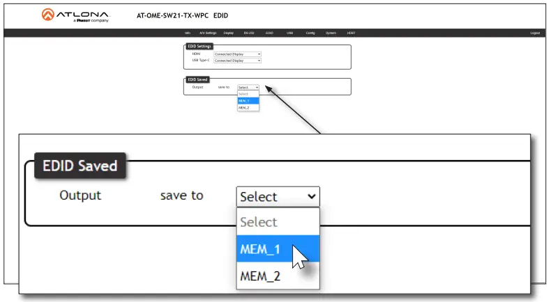 ATLONA AT OME SW21 TX WPC Wallplate HDBaseT Transmitter for HDMI and USB C with USB Hub - 22