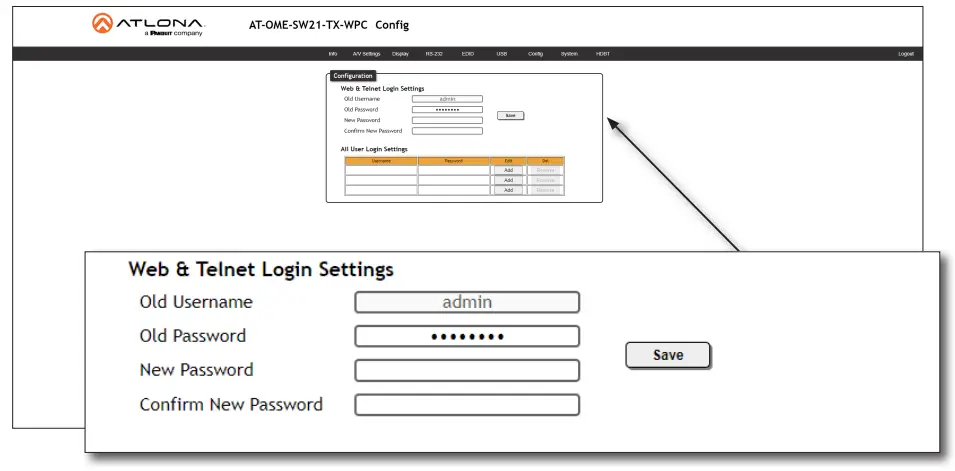 ATLONA AT OME SW21 TX WPC Wallplate HDBaseT Transmitter for HDMI and USB C with USB Hub - 28