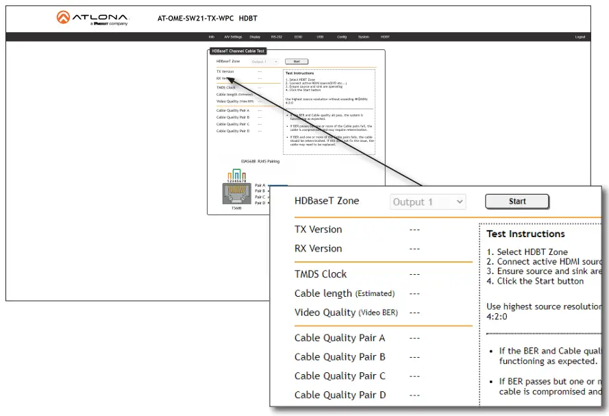 ATLONA AT OME SW21 TX WPC Wallplate HDBaseT Transmitter for HDMI and USB C with USB Hub - 41