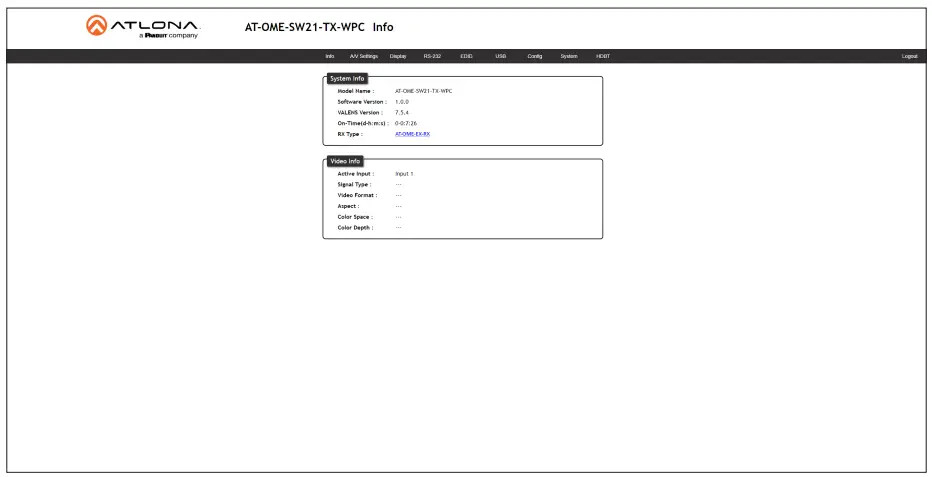 ATLONA AT OME SW21 TX WPC Wallplate HDBaseT Transmitter for HDMI and USB C with USB Hub - 43