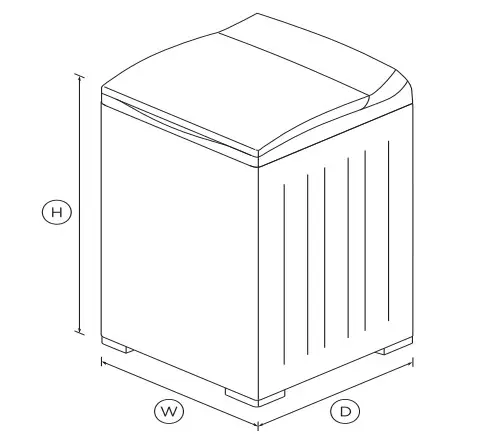 FISHER PAYKEL MW513 5.5kg Top Loader Washing Machine - Figure 1